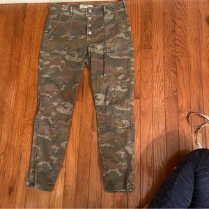 Anthropologie camo pants
